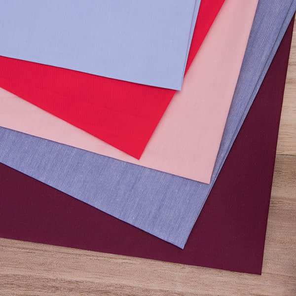 Woven Plain Color 100% Cotton Shirting Poplin Fabrics